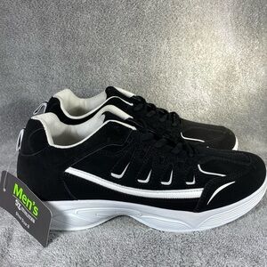 Revolution Shoes Mens‎ Size 8 Black-White Sneakers Lace Up